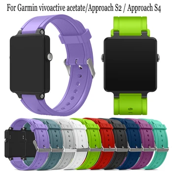 Silikon kayış Garmin vivoactive asetat smartwatch band Yedek bilezik bileklik Garmin Yaklaşım S2 / Yaklaşım S4