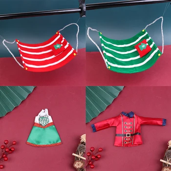 1 adet Noel Elf oyuncak bebek giysileri Noel Asılı Sandalye Etek Pantolon Hoodie oyuncak bebek giysileri Aksesuarları doğum günü hediyesi oyuncak bebek giysileri