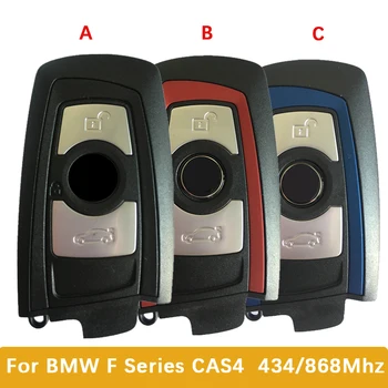 CN006099 Satış Sonrası Renkli 3 Düğme akıllı anahtar BMW F Serisi İçin CAS4 Uzaktan HUF5767 PCF7953P Çip 434/868MHz Anahtarsız Gitmek