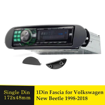 Bir Din Araba Fasya Stereo Radyo Çerçeve VOLKSWAGEN Yeni Beetle 1998-2018 İçin Stereo GPS CD DVD oynatıcı Paneli Plaka Takma Fasicas