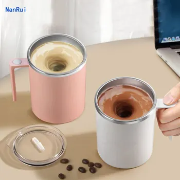 USB Otomatik Kendini Karıştıran Manyetik Kahve Kupa Paslanmaz Çelik Akıllı süt karıştırıcı espresso fincanı Blender Yaratıcı Hediye Coffeeware