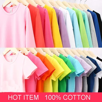 Kız Gömlek T Yeni Yaz Erkek Tİşört pamuklu uzun kollu tişört Şeker Renk Kız Tees Tops Dış Giyim Giyim Bebek Çocuk Giysileri 2-11Year