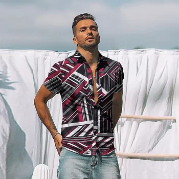 Camisa hawaiana de manga corta para hombre a la moda de 2021 camisas de secado rápido de talla grande asiáticas. M - 2XL ınforma 0