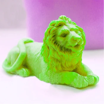 lions Silikon kalıplar sabun kalıp lions silikon sabun molds3d aslan silika jel kalıp 3D Aroma taş kalıp aslan mum kalıp