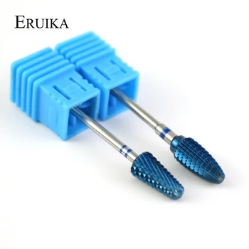 ERUIKA 1 pc Mavi Tungsten Karbür Tırnak Matkap Ucu Elektrikli Tırnak Dosyaları Boşaltır Bit Değirmen Kesici Tırnak Manikür Makinesi Aksesuar Araçları