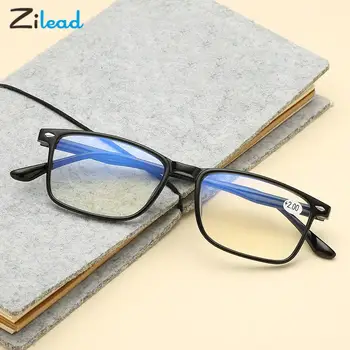 Zilead'in +1+1.5+2+2.5+3+3.5+4 Ultralight Anti mavi ışık okuma gözlüğü Kadın erkek Presbiyopik Okuma gözlükleri gözlük Unisex