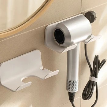 Yeni Saç Kurutma Makinesi Depolama Tutucu Duvara Monte Punch - ücretsiz Kendinden yapışkanlı Saç Kurutma Makinesi Tuvalet Saç Kuru Tutucu Banyo Duş Aksesuarları