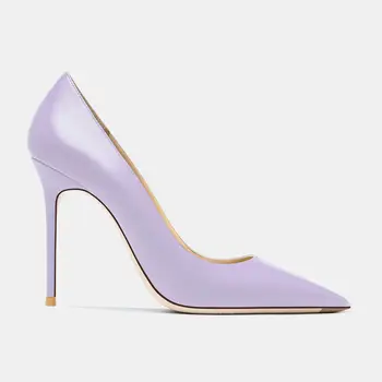 2022 Klasik Marka Kadın Pompaları Yüksek Topuklu Ayakkabılar 10cm Sığ Bayanlar Düğün Ayakkabı Moda Parti Akşam Elbise Ayakkabı Büyük Boy 43