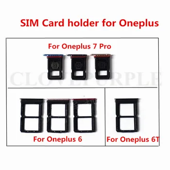 SIM Kart Tepsi Yedek Parçalar SIM Kart Yuvası Tepsi Tutucu Adaptörü İçin Oneplus 6 6T 7 Pro 0