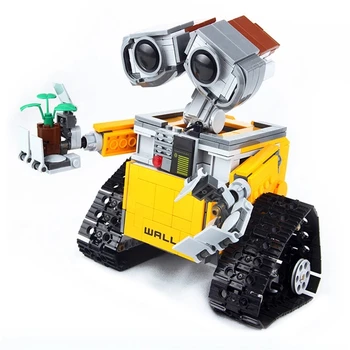 Anime Çocuklar Wall-E Robot Oyuncaklar Noel Oyuncak Doğum Günü Gifts18cm 687 adet Fikir Teknik Rakamlar Modeli Yapı Kitleri Blok Tuğla Eğitici