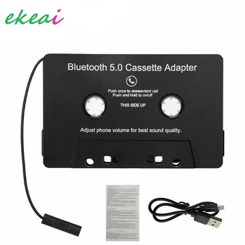EKEAI Araba Bluetooth Kaset Adaptörü Bluetooth 5.0 Araç Ses Stereo Kaset Teyp Adaptörü Aux Araba Kaset Çalar
