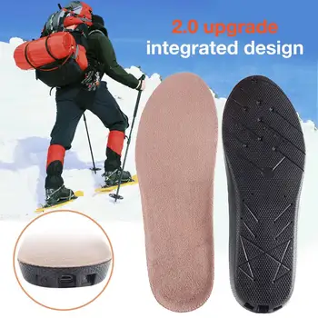 4.2 V ısıtmalı tabanlık Uzaktan Kumanda İle ayak ısıtıcı USB şarj Edilebilir ısıtmalı ayakkabı pedleri Açık sıcak termal tabanlık Unisex