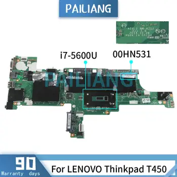 LENOVO Thinkpad için T450 ı7-5600U Anakart 00HN531 NM-A251 SR23V Laptop anakart test TAMAM