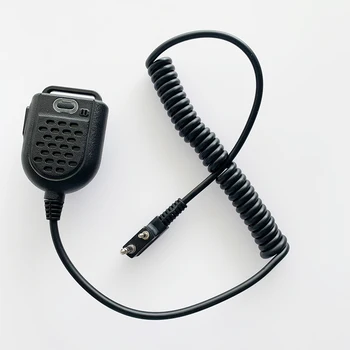Mikrofon Hoparlör Mini LED Omuz İçin Klip İle Kenwood TYT Baofeng UV5R F8 el mikrofonu Walkie Talkie Mikrofon Aksesuarları