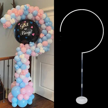 Cinsiyet Reveal Balonlar Sütun Tutucu Soru İşareti Balon Standı Erkek veya Kız Cinsiyet Reveal Doğum Günü Partisi Dekorasyon Bebek Duş