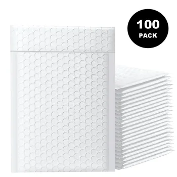 100 Adet Zarf Küçük İş Malzemeleri baloncuklu zarf Poli Mailler Teslimat Paketi Ambalaj Ambalaj Poşetleri Yastıklı Zarflar