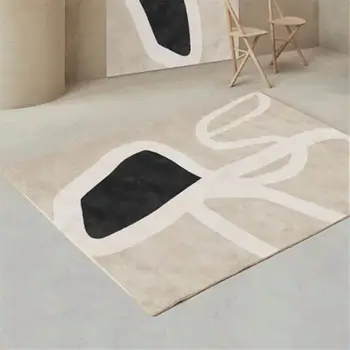 Iskandinav modern ev dekorasyonu Oturma Odası Halıları Kanepe Sehpalar Halı Ins Tarzı Ev yemek masası Mat Lüks Yumuşak yatak odası halısı
