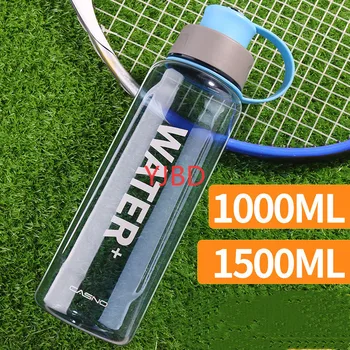 YJBD 1000 ml/1500 ml Taşınabilir Su Şişeleri BPA Ücretsiz Spor içme suyu şişesi Açık Kamp Bisiklet Yürüyüş sporcu shakerı Şişeleri