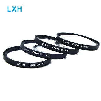 LXH +1 +2 +4 +10 Yakın Çekim Lens Makro filtre seti İçin Kese ile 37mm/40.5 mm/43mm/52mm/58mm / 67mm / 72mm/77mm / 82mm DSLR Kamera Lens