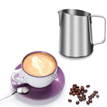 Yeni Paslanmaz Çelik Kahve köpürtme sürahisi Garland Kupası Drinkware Çay Mocha Cappuccino Süt Cafe Çikolata Kupalar