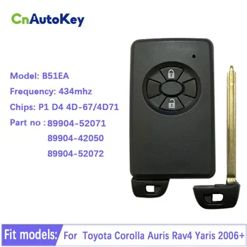 CN007188 B51EA Akıllı Araba Anahtarı Toyota Corolla Auris İçin Rav4 Yaris 2006 + 433MHz 0780 PCB P1 D4 4D-67 89904-52071 Satış Sonrası