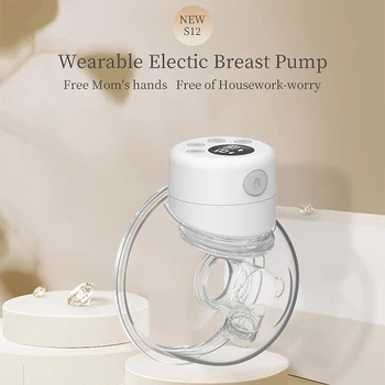 Taşınabilir Elektrikli göğüs pompası Sessiz Giyilebilir Otomatik Sağmal USB Şarj Edilebilir Eller Serbest Süt Çıkarıcı Bebek Emzirme Acce