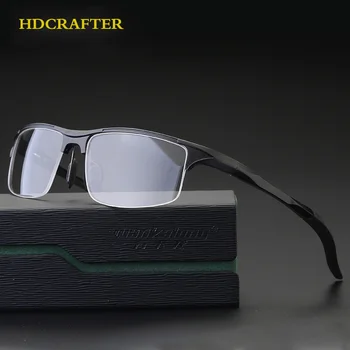 HDCRAFTER Alüminyum Alaşım Gözlük Çerçevesi Erkekler Reçete Optik Miyopi Gözlük Çerçeveleri Marka Tasarımcısı güneş gözlüğü çerçevesi