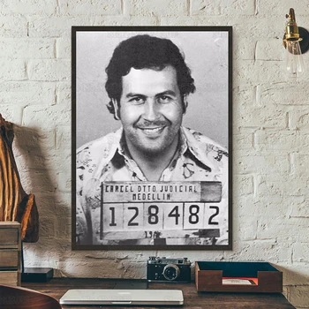 Efsane Pablo Escobar Poster Kolombiyalı Uyuşturucu Lordu Escobar Tuval Boyama Baskı duvar sanat dekoru