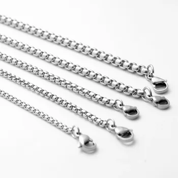 Moda kadınlar gümüş renk zinciri yuvarlak kolye kolye küpe zincir takı setleri