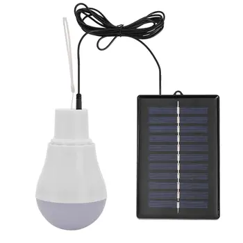 5V 15W 300LM Enerji Tasarrufu Açık Güneş Lambası şarj edilebilir Led Ampul Taşınabilir Güneş Enerjisi Paneli Dış Aydınlatma USB Led Ampul