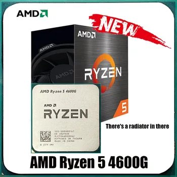 YENİ CPU AMD Ryzen 5 4600G R5 4600G 3.7 GHz 6 Çekirdekli 12 İplik merkezi işlem birimi İşlemci 7NM L3=8M Soket AM4 fan İle