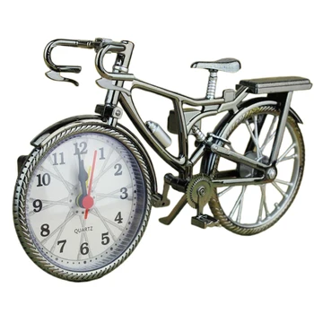 Ev Dekor Retro Bisiklet çalar saat Arapça Sayısal Bisiklet Şekli çalar saat Yaratıcı Masa Saati Serin çalar saat Sanat Eserleri
