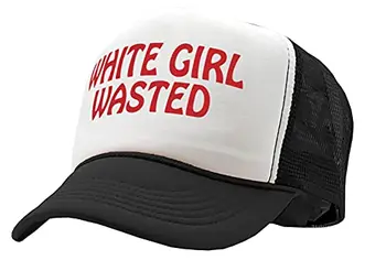 Gooder Tees-Beyaz Kız Boşa-Komik Parti Dans frat Koleji-Vintage Retro Tarzı kamyon şoförü şapkası Şapka