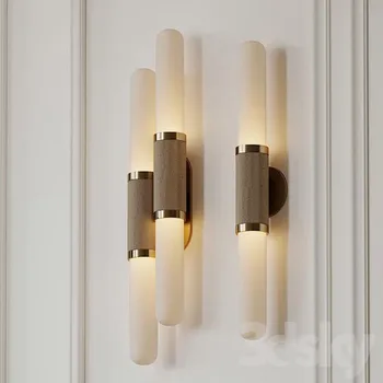 Iskandinav tasarımcı lüks restoran yatak odası başucu duvar lambası Modern arka plan duvar modeli odası aplik basit LED dekoratif ışık