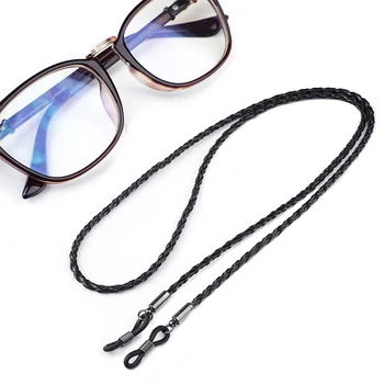 PU Büküm Halat Gözlük Halat Güneş Gözlüğü Deri Halat Zincir Gözlük Örgülü Gözlük Kordon Askısı Açık Spor Kaymaz Gözlük