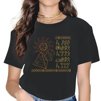 Tabletler Rol Yapma Bilgi Temel Tatlı Kız Kadın T-Shirt Sihirli Mısır Antik Mısır Kültürü 5XL Blusas Tops