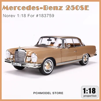 NOREV 1:18 1969 Mercedes Benz 250SE Coupe simülasyon Alaşım Araba Modeli Koleksiyonu süsler #183759