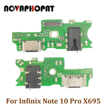 Novaphopat Infinix Not 10 Pro X695 USB şarj ünitesi Bağlantı Noktası Fişi Kulaklık Ses Jakı Mikrofon Flex Kablo Şarj Kurulu