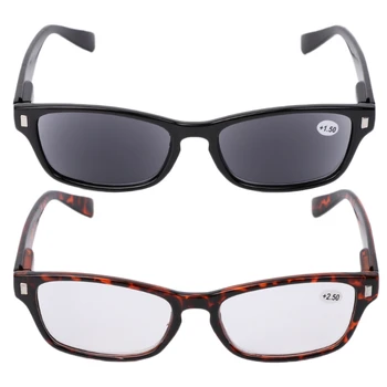 Unisex okuma gözlüğü Güneş Presbiyopi Gözlük Çerçeve Reçine Lens Hediye +1.0/+1.5/+2.0/+2.5/+3.0/+3.5 Yeni