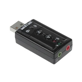 Mini Harici USB 3.5 mm Mikrofon Kulaklık Jakı stereo kulaklık Mix Ses Kartı Ses Adaptörü Yeni dizüstü bilgisayar hoparlörü Konektörü