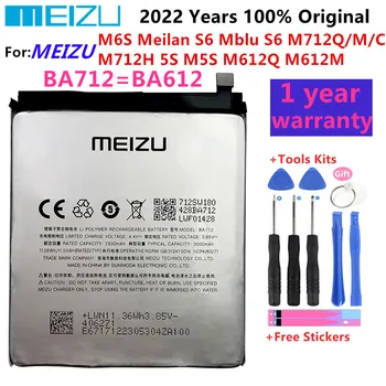Yeni 100 % Orijinal Pil Meizu M6s S6 M712C M71M M71Q M712H Telefonu BA712 5S M5S M612Q M612H BA612 3000mAh