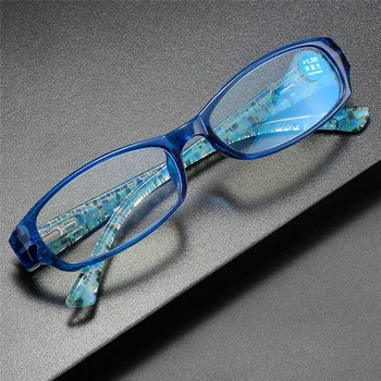 ıboode Vintage Baskı okuma gözlüğü Ultralight Anti Mavi Işınları Gözlüğü Küçük Çerçeve Presbiyopi Gözlük Diyoptri + 1.0 İla + 4.0