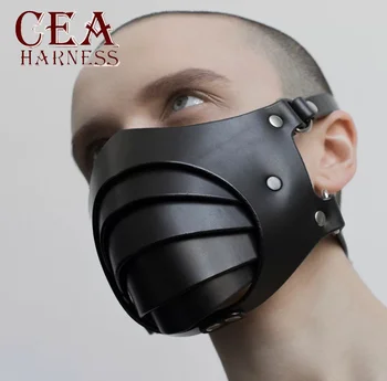 Seksi Deri Maske Cosplay Masquerade Erotik Cadılar Bayramı Karnaval Parti Maskeleri Bdsm Kölelik Oyunları Fetiş Maske Deri Maske