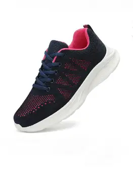 Profesyonel koşu ayakkabıları Kadınlar İçin Hafif erkek Tasarımcı Örgü Kros Sneakers Dantel-Up Erkek Açık Spor Tenis S