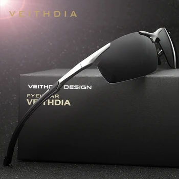 VEITHDIA Marka Tasarımcısı erkek Güneş Gözlüğü Alüminyum Magnezyum Polarize UV400 güneş gözlüğü Bisiklet Spor Erkek Açık Gözlük 6592