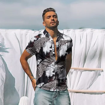 Camisa hawaiana de manga corta para hombre a la moda de 2021 camisas de secado rápido de talla grande asiáticas. M - 2XL ınforma 1