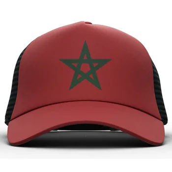 Fas Gençlik Dıy Ücretsiz Custom Made Adı Numarası Fotoğraf Mar Rahat Şapka ulusal bayrak Ma Krallık Arapça Arap Ülke beyzbol şapkası 1