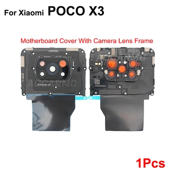 Aocarmo Xiaomi POCO X3 Anakart Kapağı Ve Kamera Lens Çerçeve Yedek parça İle 1
