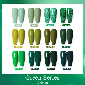 DOĞAN PRETTY Floresan Yeşil renkli jel tırnak ojesi 7ml Fransız Çivi Jel Yarı kalıcı Vernik Oje Gellack 1