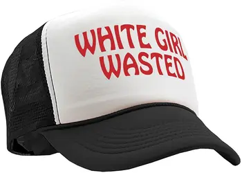 Gooder Tees-Beyaz Kız Boşa-Komik Parti Dans frat Koleji-Vintage Retro Tarzı kamyon şoförü şapkası Şapka 1